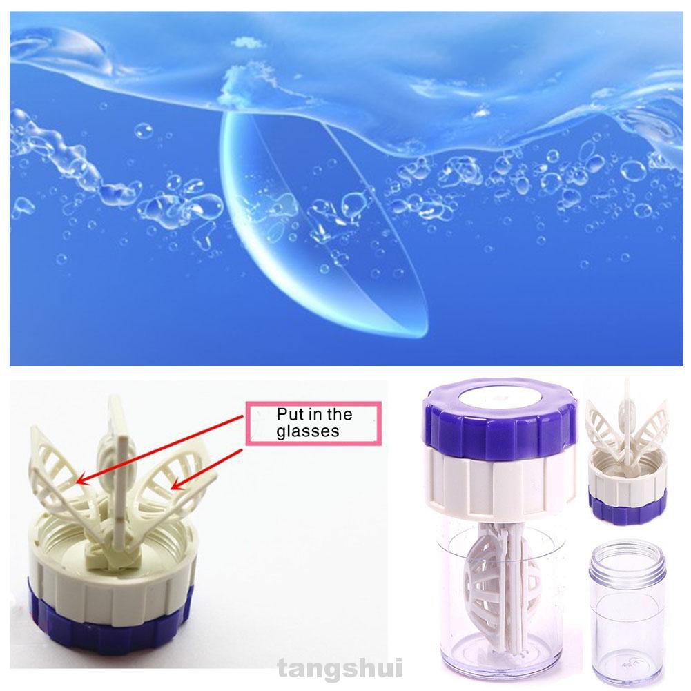 Professional Washing Plastic Portable Easy Clean Contact Lenses Cleaner