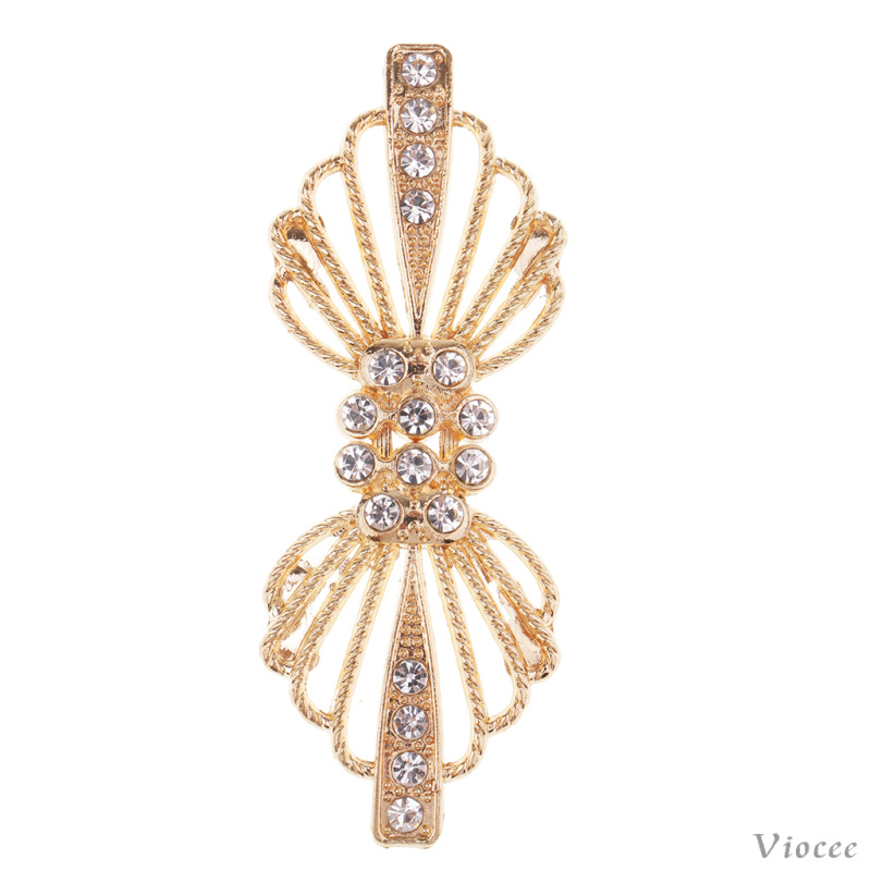 Cặp móc cài áo sweater đính đá pha lê cho cô dâu