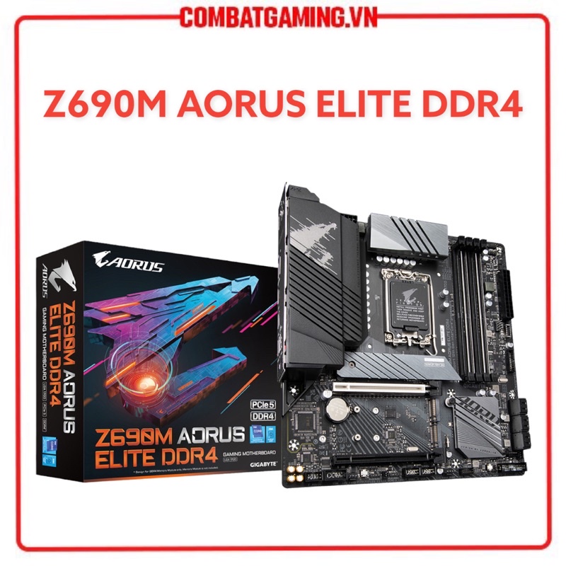 Bo Mạch Chủ Gigabyte Z690M Aorus Elite AX DDR4 Hàng Chính Hãng NPP Viễn Sơn HCM