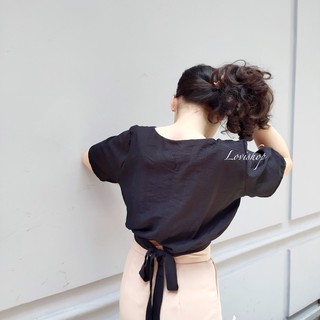 Her croptop cột nơ sau Lovi