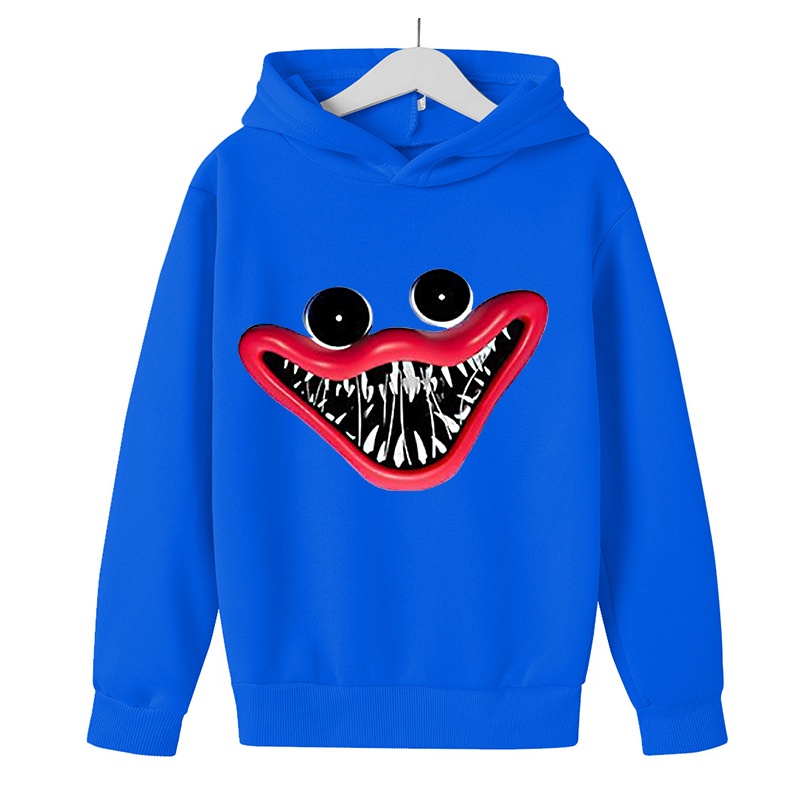 Áo Hoodie Thể Thao In Họa Tiết Hoạt Hình Poppy Playtime Huggy Wuggy Thời Trang Giản Dị Dành Cho Trẻ Em