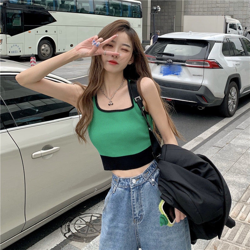 Áo Hai Dây Dáng Nhỏ Thời Trang Quyến Rũ Cho Nữ