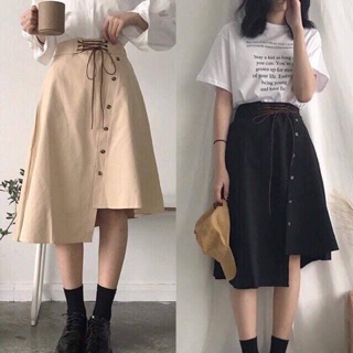 Chân váy vạt chéo