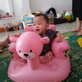 Phao thú tập ngồi cho bé.