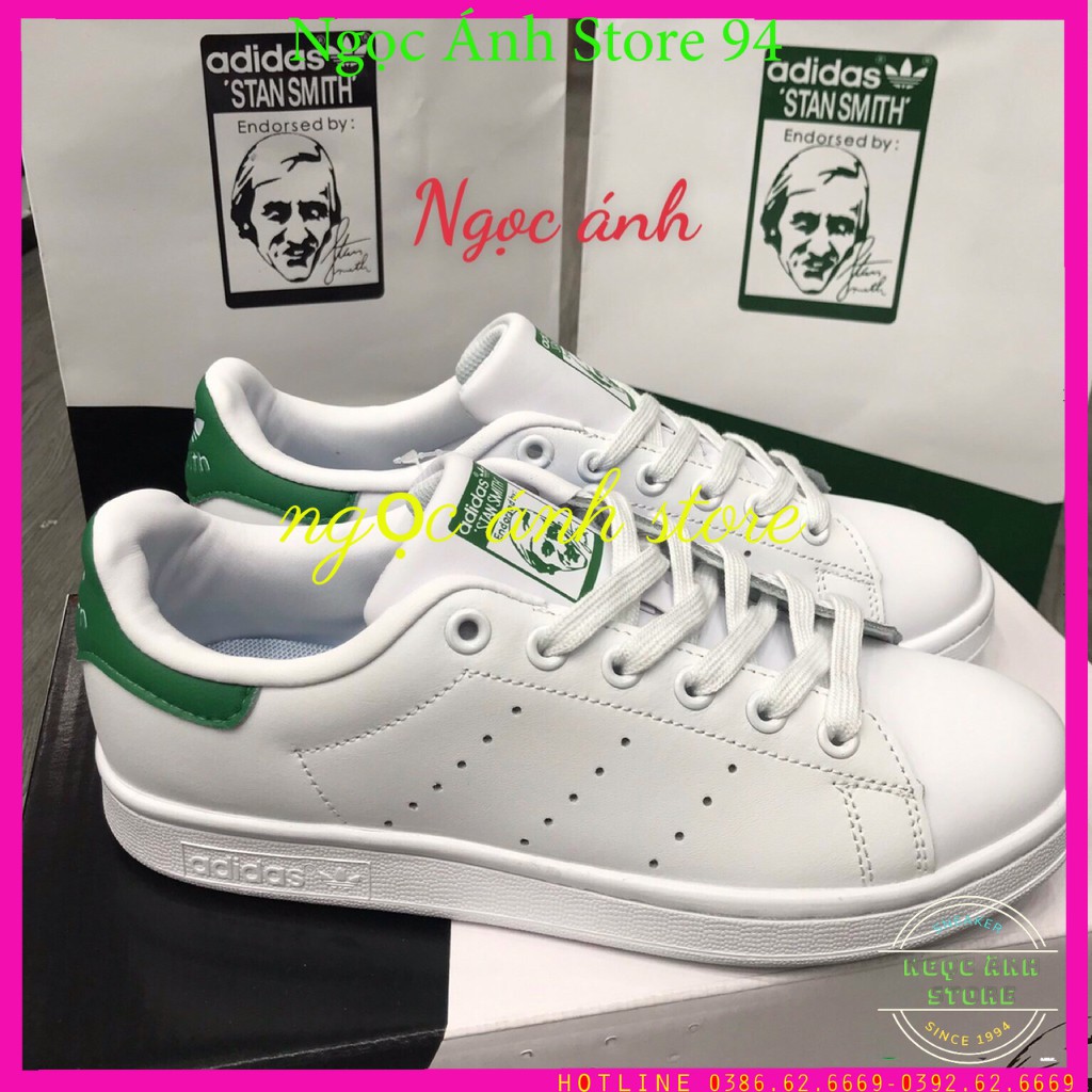 Giày thể thao sneaker adidass GIÀY STAN SMITH GÓT XANH bản cao cấp dành cho cả nam và nữ STA 01