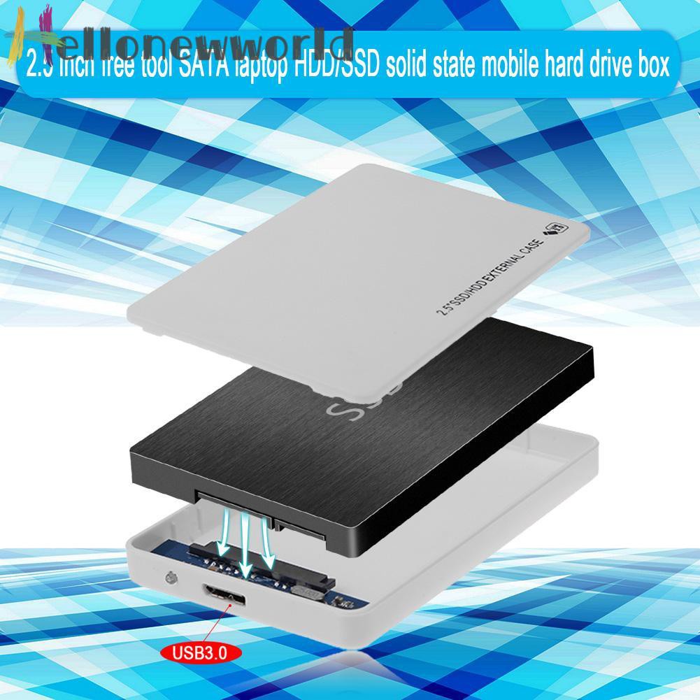 Vỏ Ổ Cứng Ngoài Usb 3.0 2.5 Inch Sata Hdd Ssd Kèm Hộp Đựng