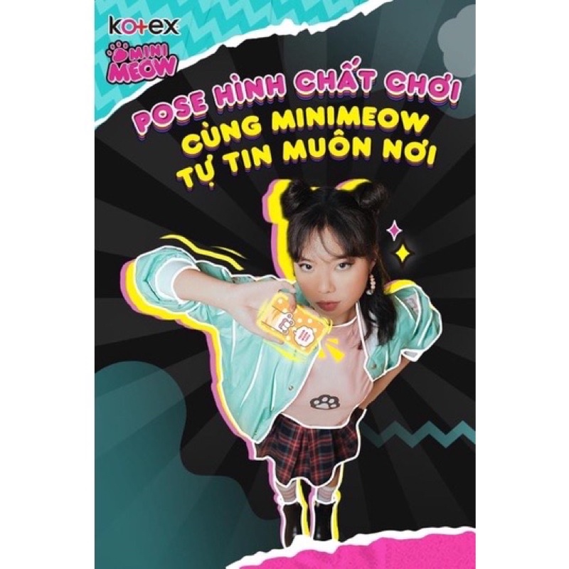 ( date mới )BVS Kotex Mini Meow 24cm 8 Miếng