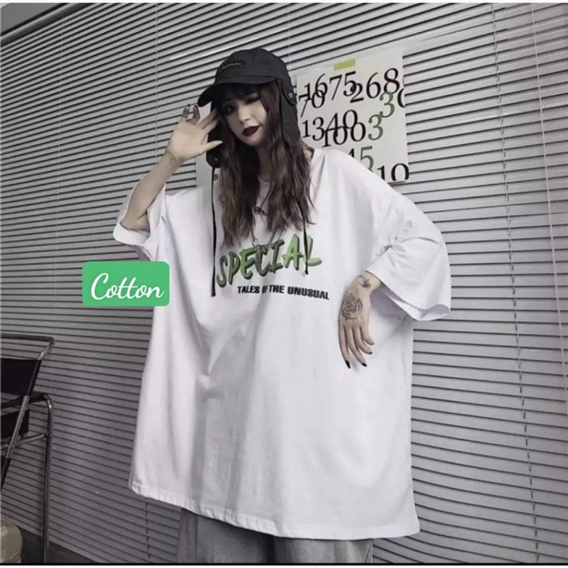 Áo thun tay lỡ Unisex, áo phông form rộng SPECIAL