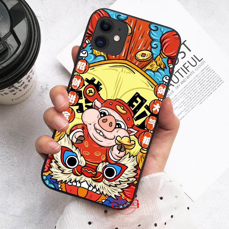 Ốp điện thoại mềm in họa tiết thần tài Trung Hoa cho iPhone XS Max XR X 11 Pro 7 8 6 6S Plus | BigBuy360 - bigbuy360.vn