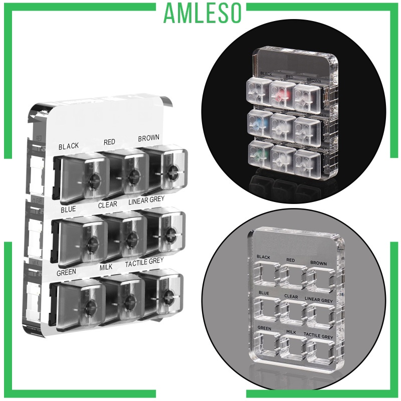 [AMLESO] Sampler Keycap MX Switch Tool 9-Key Switch Tester for Cherry Keyboard