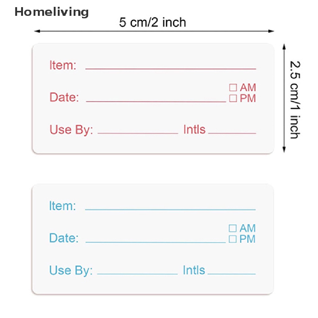 Cuộn 500 Nhãn Dán Bảo Quản Thực Phẩm Trong Tủ Lạnh Tiện Dụng