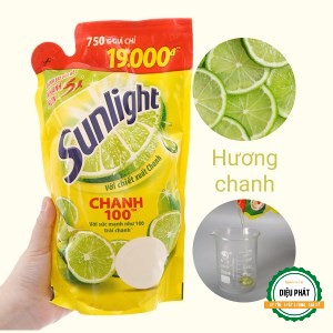 ⚡️ Nước Rửa Chén Sunlight Chanh 100 Chiết Xuất Chanh Tươi Túi 725ml