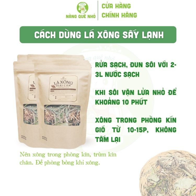 Lá Xông Giải Cảm The Moshav Farm Thảo Mộc Tự Nhiên Tăng Cường Đề Kháng Combo 10 gói