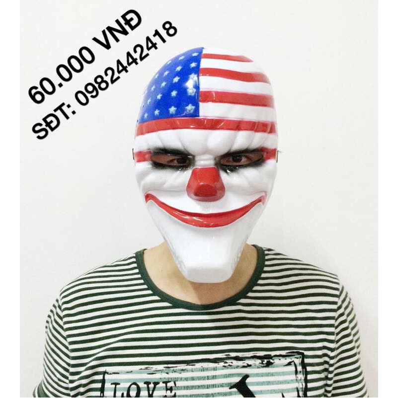 Mặt nạ hề cờ mĩ payday