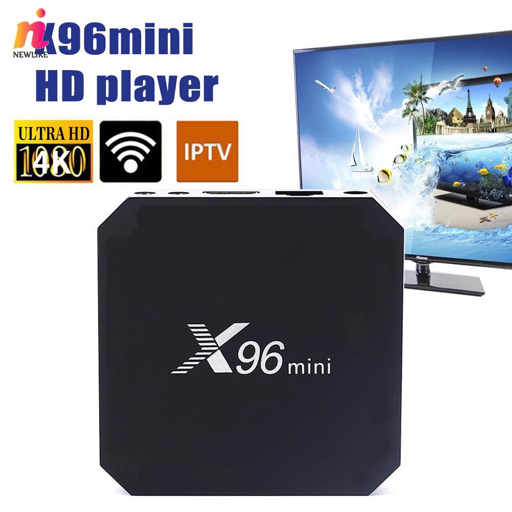 Hộp X96 HD 4K Smart TV Box S905W Android 7.1 Quad-core 1 + 8G 2.4GHz , cài đặt WiFi