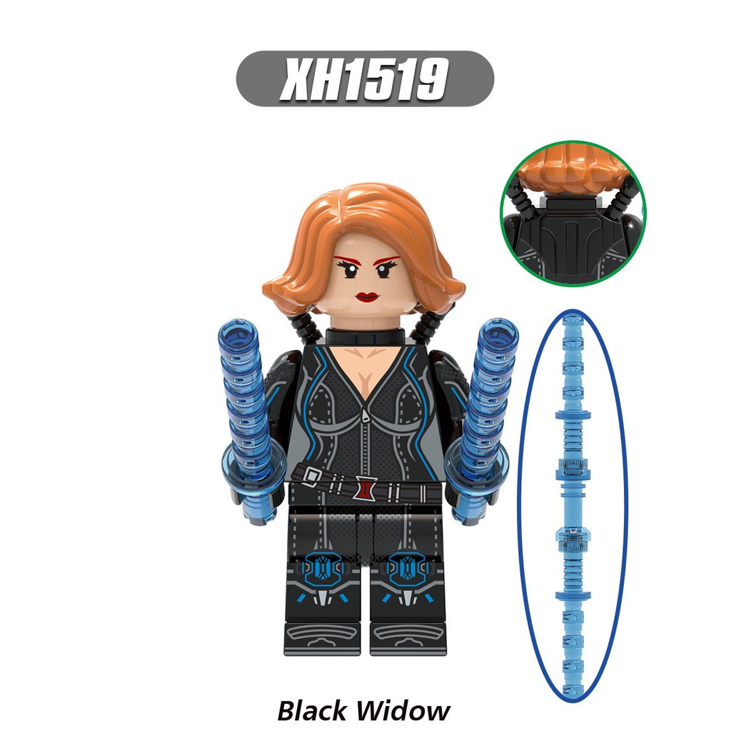 Nhân vật nhỏ lắp ráp siêu anh hùng mavel X0289 Black Widow 2021 Yelena Taskmater