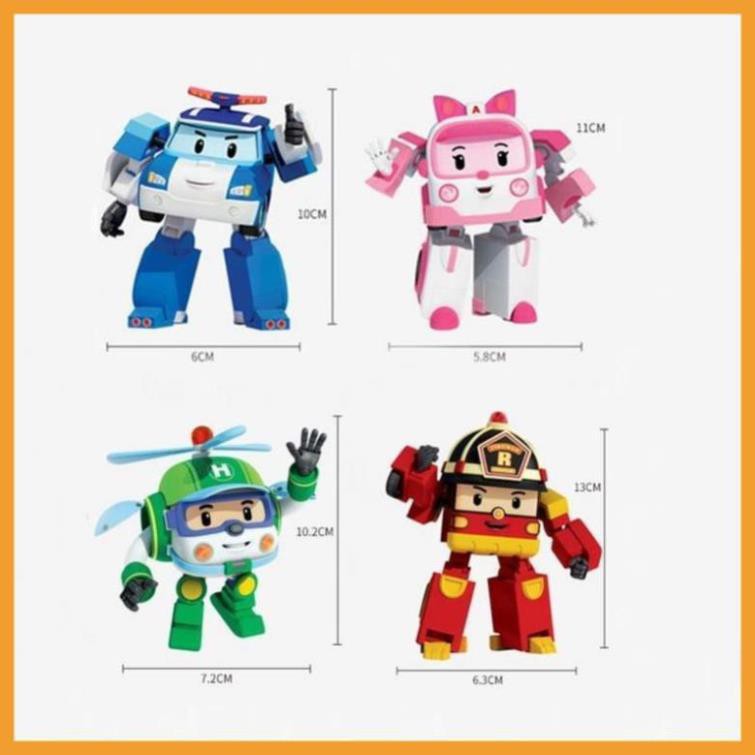 Đồ chơi ⚡️𝗙𝗥𝗘𝗘𝗦𝗛𝗜𝗣⚡️ Đồ chơi biến hình biệt đội xe robocar Poli 2 trong 1 giúp cho bé phát triển trí tuệ 5.0