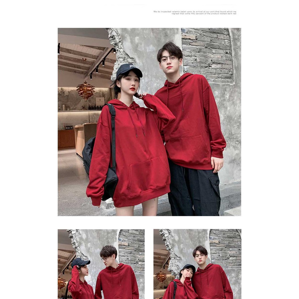 Áo Hoodie Nỉ Bông TRƠN Nam Nữ Unisex | BigBuy360 - bigbuy360.vn