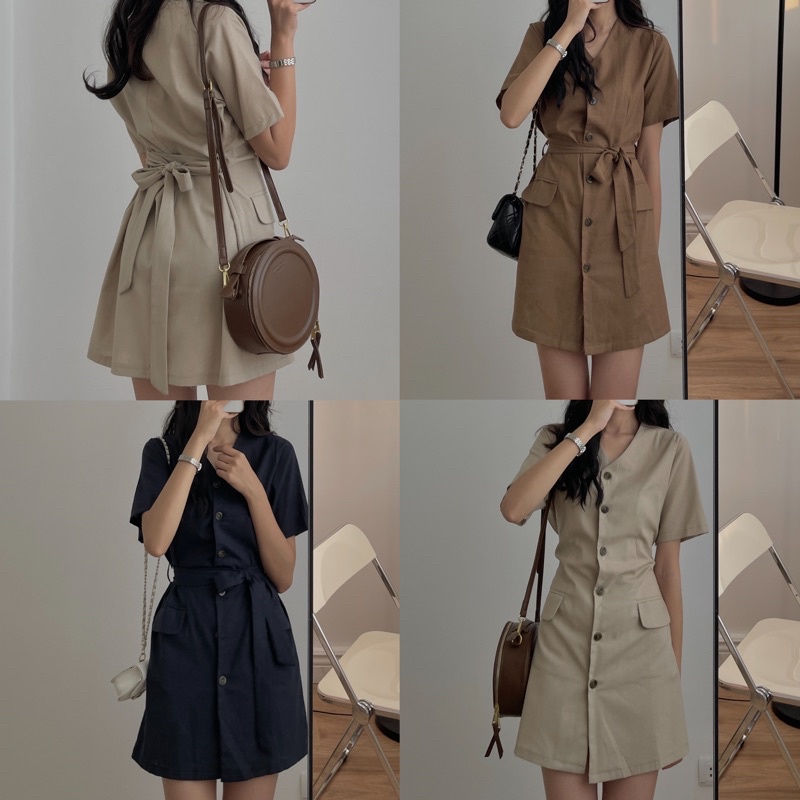 Váy cổ tim 9582