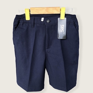 Quần short học sinh tiểu học, vải KaKi màu xanh than.