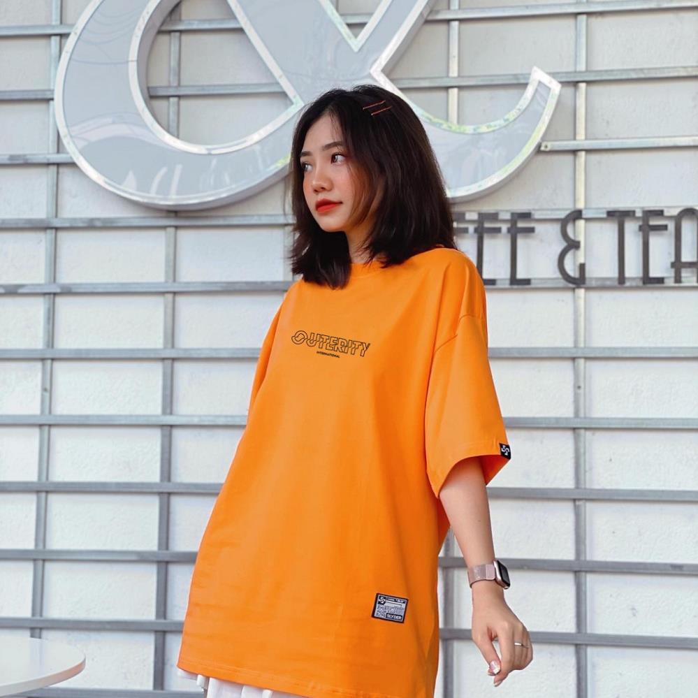 Áo thun Oversize Basic OUTERITY SS2 - Áo thun nam nữ chất thun cotton dày dặn, full tag. ( V50 )