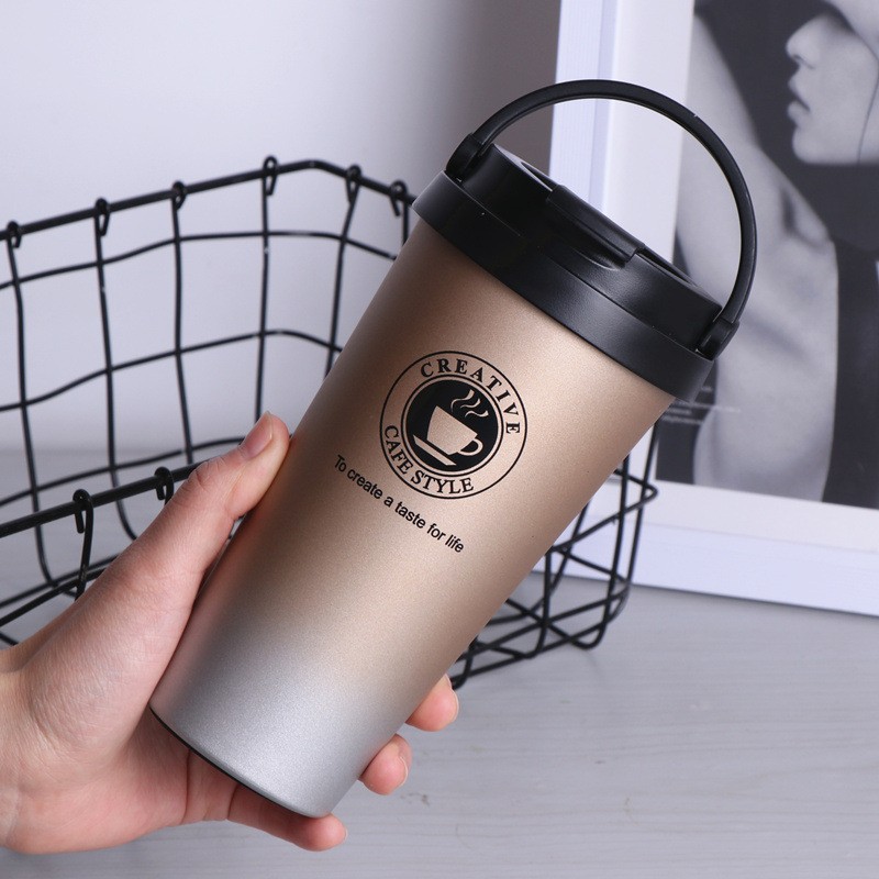 Ly giữ nhiệt Cafe kiểu dáng Hàn Quốc nhỏ gọn sang trọng 500ml | BigBuy360 - bigbuy360.vn