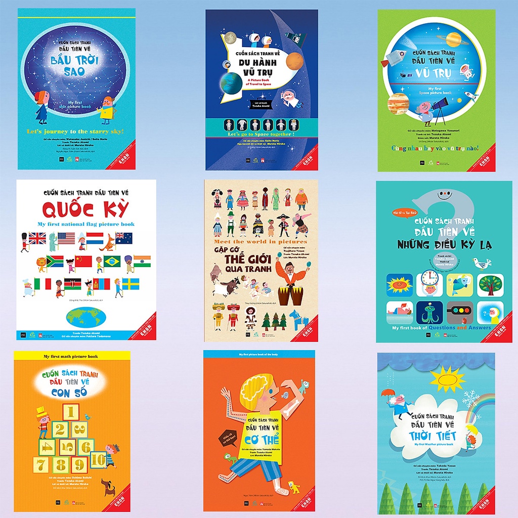 Sách Bộ Cuốn Sách Tranh Khoa Học Đầu Tiên Của Bé 9 cuốn