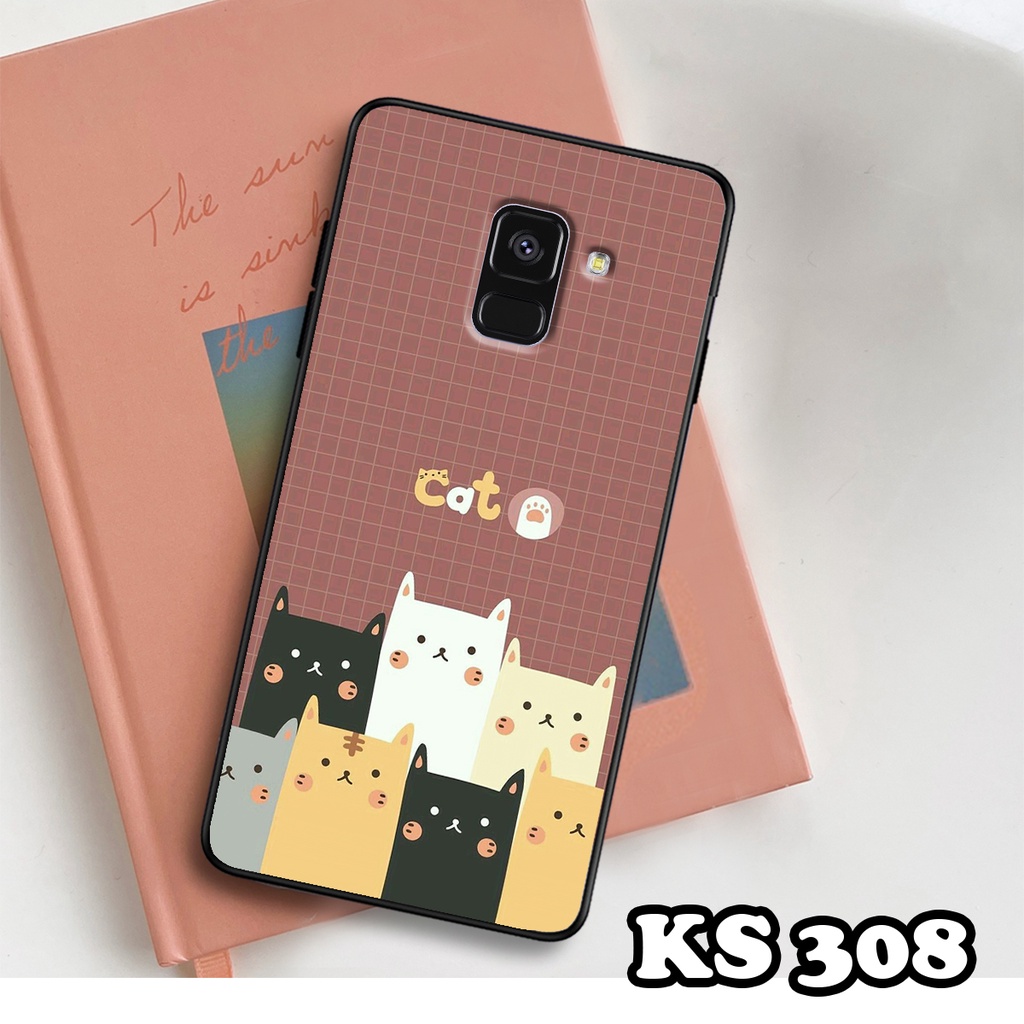Ốp lưng Samsung A8 2018 - A8 Plus - A8 Star - Ốp Samsung in hình LoveCat - Chất liệu TPU siêu bền
