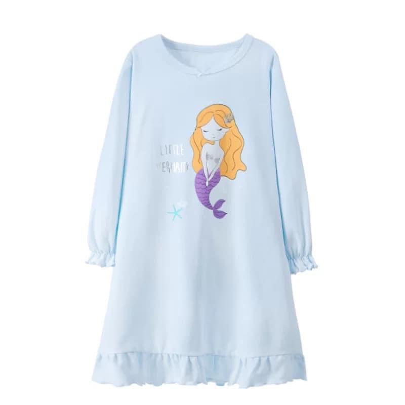 Váy cotton thu đông cho bé gái hãng Mamdadkids họa tiết đáng yêu