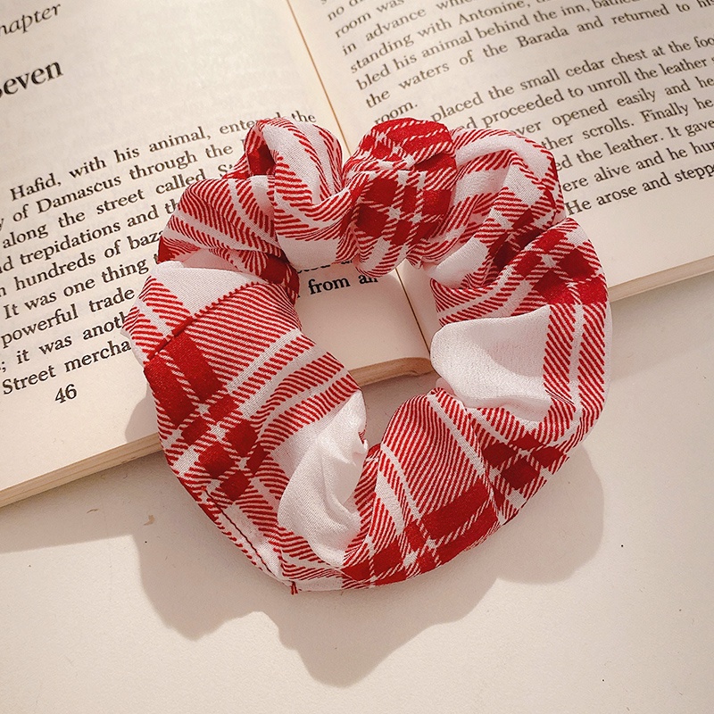 Dây buộc tóc họa tiết sọc caro phong cách thời trang nhật bản (50 kiểu dáng lựa chọn)