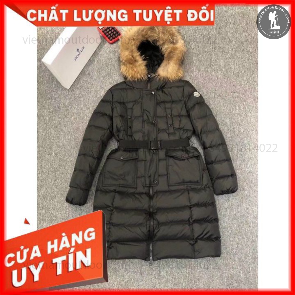 Áo khoác nữ Moncler  - Áo khoác lông vũ mangto cổ lông dáng dài nữ [ hàng chính hãng] - cho mùa đông ấm áp | BigBuy360 - bigbuy360.vn