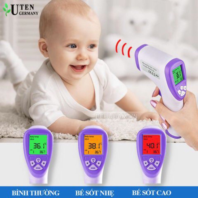 Nhiệt kế hồng ngoại - súng bắn nhiệt độ - đo trán cho bé