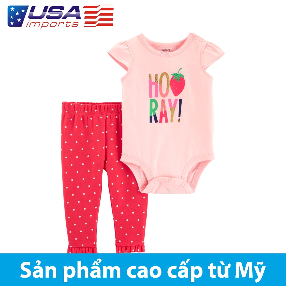 Set 2 món bodysuit kèm quần Car-tờ Auth Từ Mỹ (16514210)