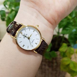 Đồng Hồ Nữ Qianba Dây Da Thời Trang Chính Hãng TonyWatch68