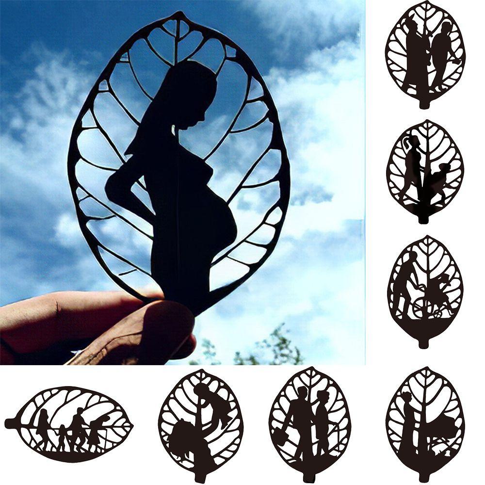 YIYU Phụ Kiện Trang Trí Hình Chiếc Lá Bằng Sắt Độc Đáo