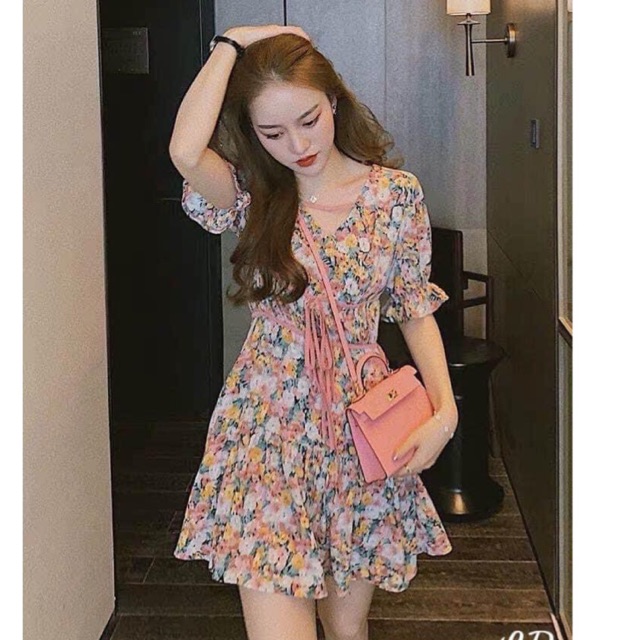 Jumsuit dáng váy họa tiết hoa cực xinh