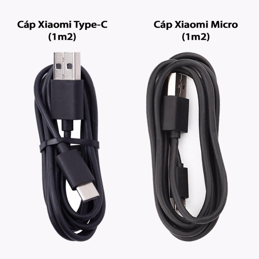 Cáp Sạc Nhanh Cho Xiaomi (Chân Micro Và Chân USB Type C)