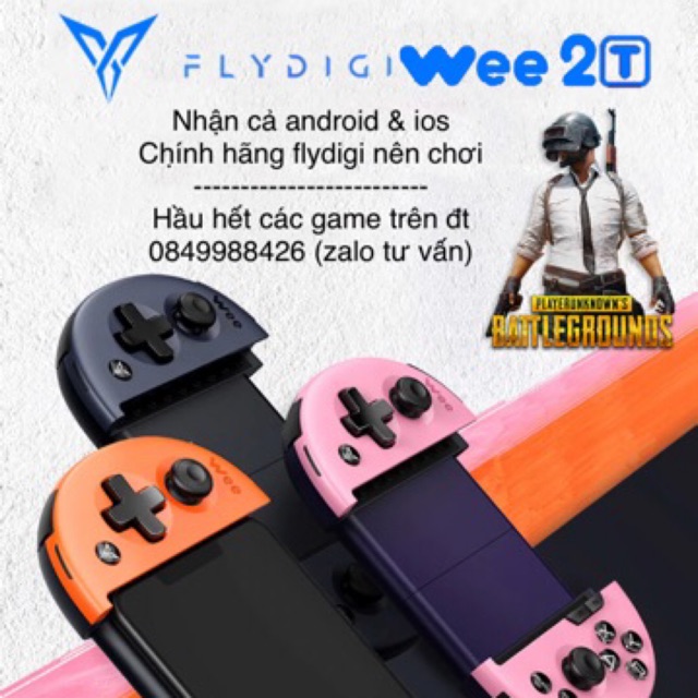 Tay cầm chơi game Flydigi Wee 2t chơi game PUBG , ROS, Free Fire và các game FPS