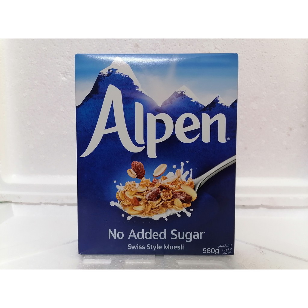 [560g] Ngũ cốc ăn sáng không đường [U.K] ALPEN Swiss Style Muesli (tgc-hk)