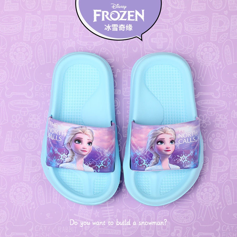 ♛Dép Đi Trong Nhà Chống Trượt Họa Tiết Công Chúa Disney Thời Trang Mùa Hè Cho Mẹ Và Bé