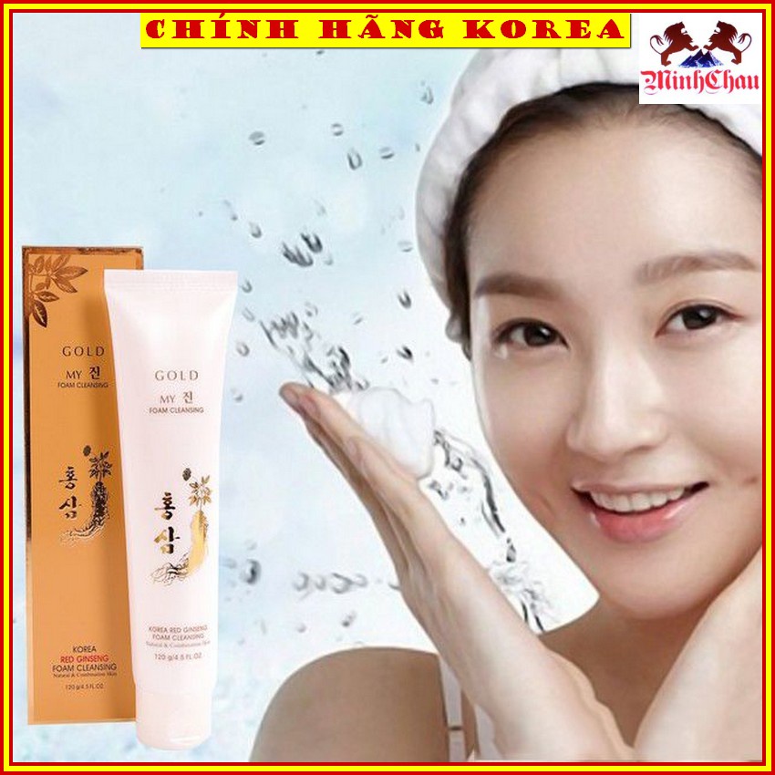 Sữa Rửa Mặt Hồng Sâm My Gold Vàng Hàn Quốc, minhchau