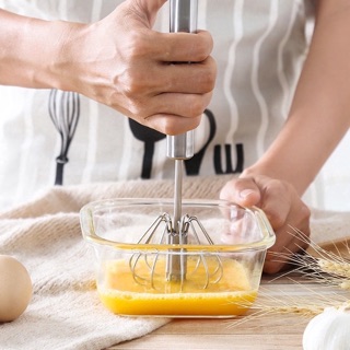 Cây đánh trứng inox, Cây pha cafe thông minh tự động không cần pin- Loại dài