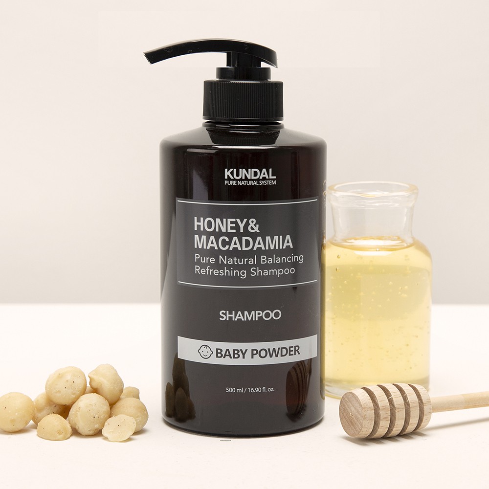 Dầu Gội Kundal Honey & Macadamia Hương Phấn Em Bé 500ml