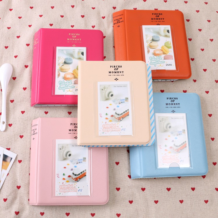 Album mini ảnh instax, lomo card,polaroid cỡ 8,8*5,6 (đựng được 64 ảnh)