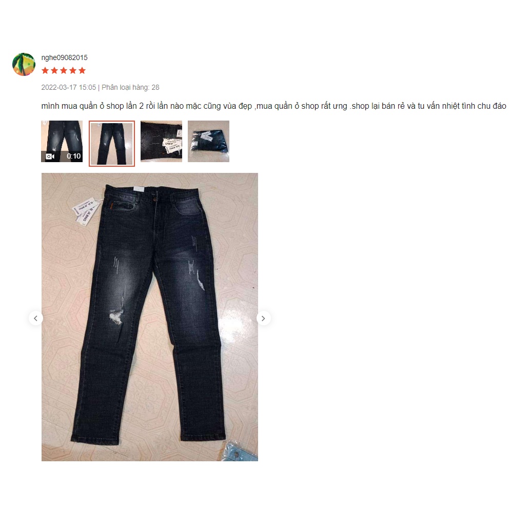 Quần jean nam dài K9037 mẫu wash rách nhẹ màu đen phong cách trẻ trung năng động – Shop jean sỉ lẻ