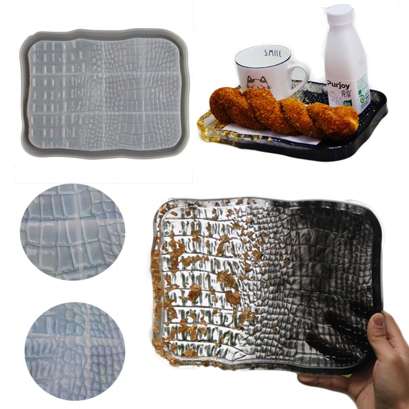 Khuôn Silicone Tạo Hình Da Rắn / Ấm Trà Làm Khay Đựng Trái Cây Trang Sức Tiện Dụng