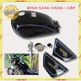 Combo Bình xăng độ và đôi cốp xe GN125, thùng xăng lớn độ xe CLASSIC, dung tích hơn 6 lít, sơn tĩnh điện sẵn