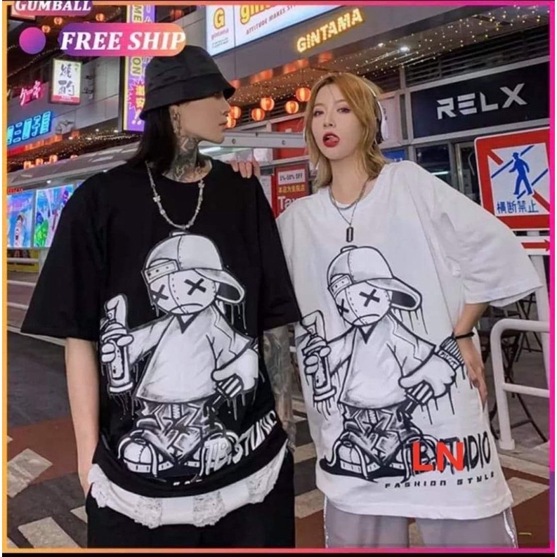 Áo 3D cậu bé mũ ngược mắt X LN11