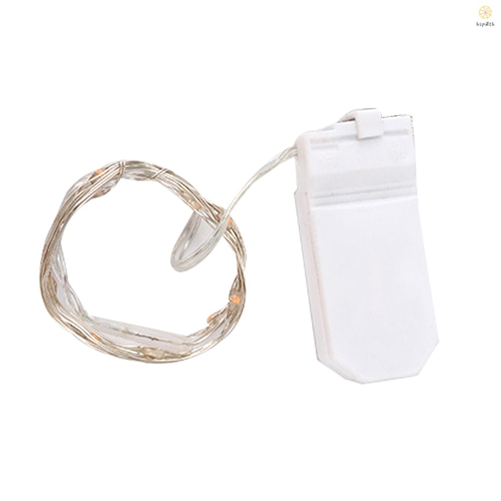 Dây Đèn Led Dây Đồng Màu Bạc Kèm Hộp Pin Dùng Trang Trí Bàn Tiệc