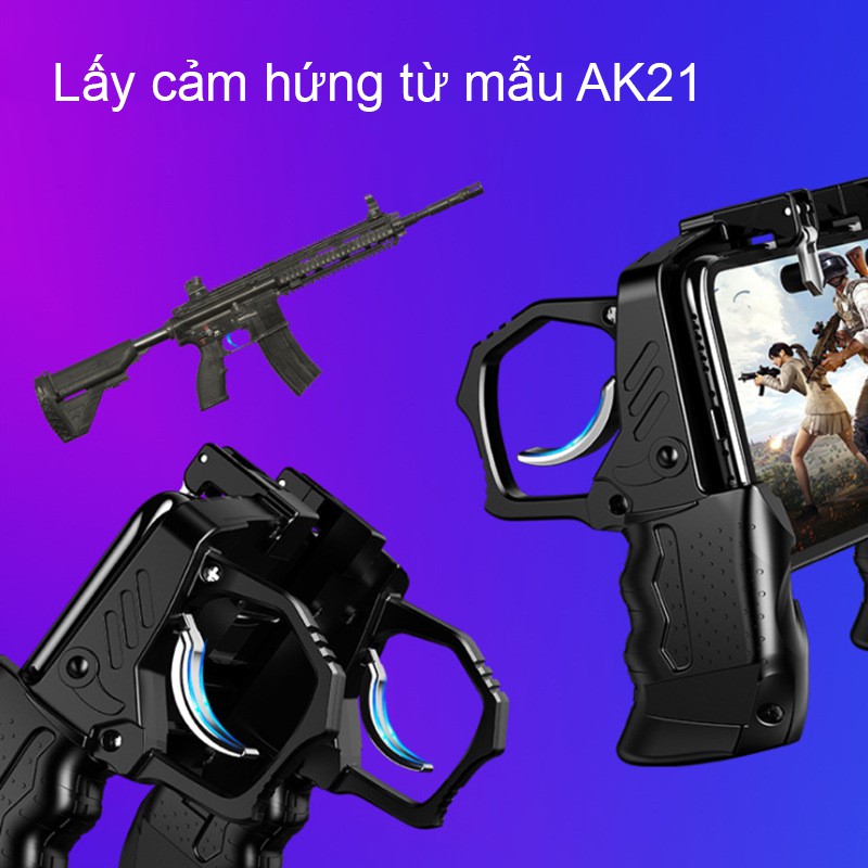 Tay cầm chơi game K21 cho điện thoại chuyên chơi Pubg Ros Freefire Cod